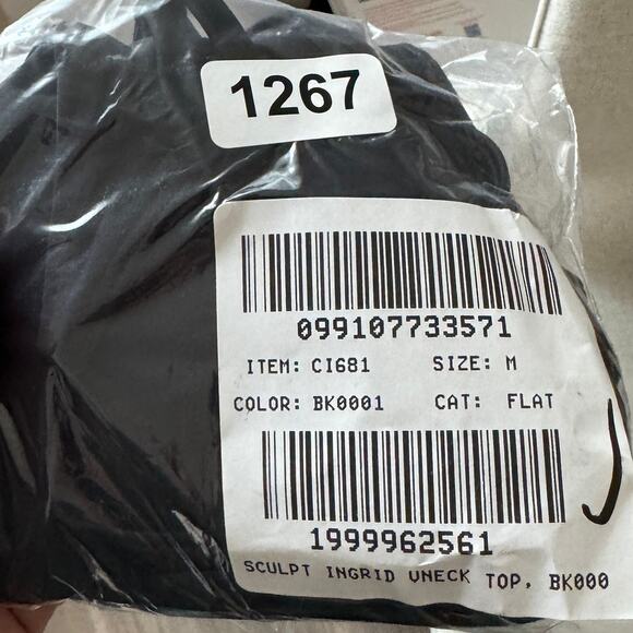 J.Crew Classic Sculpt Lana Bikini Top SZ M Black V-Neck Removable Pad Adjustable - Picture 8 of 8